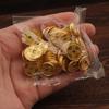 Gold Sand Alloy Ingot Basin Ornament for Wealth Attraction & Home Gifts