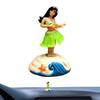 Hawaiianisches Mädchen Figur Hawaiianische Wackelkopffigur Für Auto Lustige Auto Dekoration Für Roadtrip Für Kaffeetisch Bücherregal