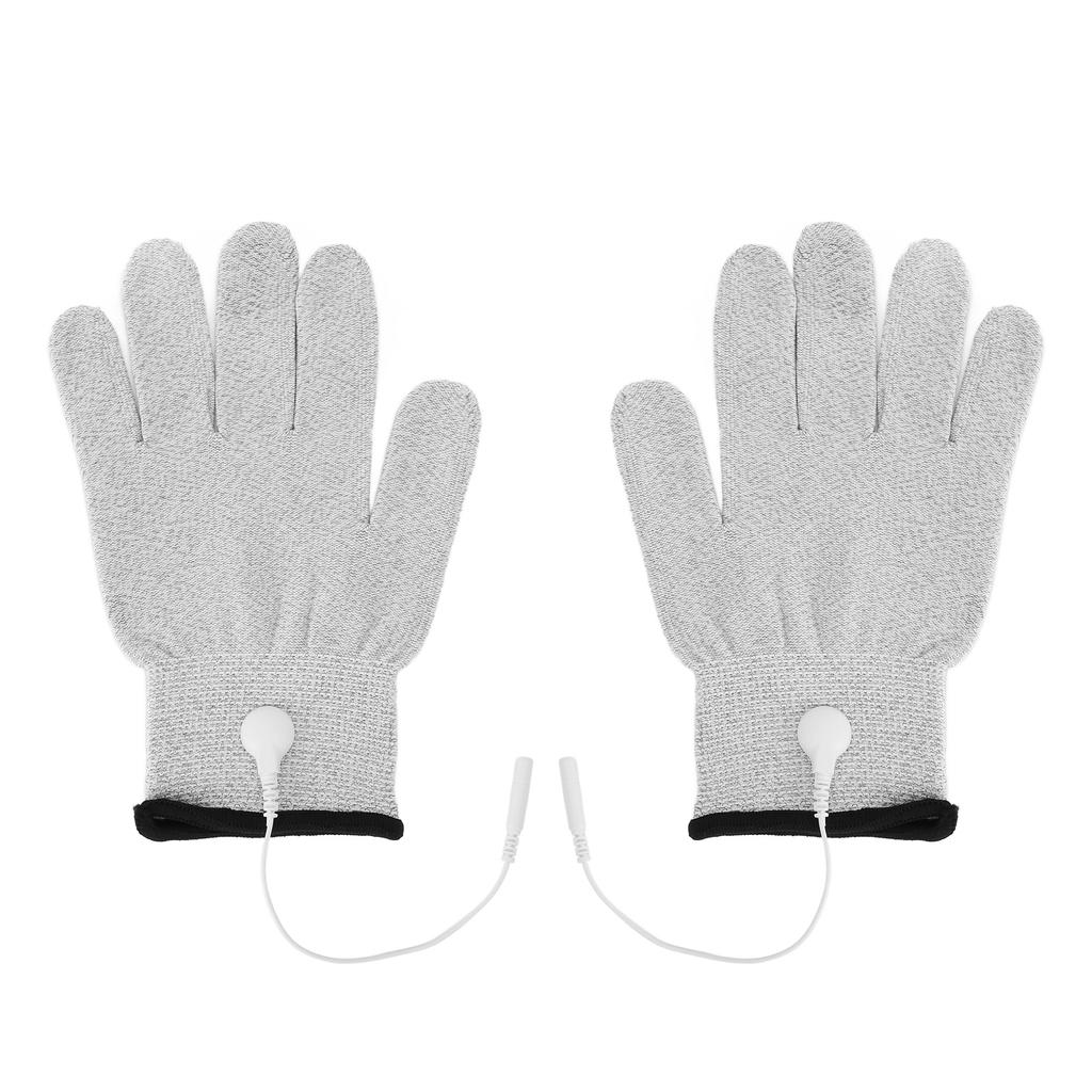 Electrode Gloves Conductive Fiber Electrode Massage Gloves with Lead Wires for Pain Injuries