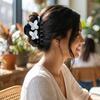 Flower Acetate Hair Crab Clip Headwear Large Shark Clip Sweet Butterfly Hair Claw  Female