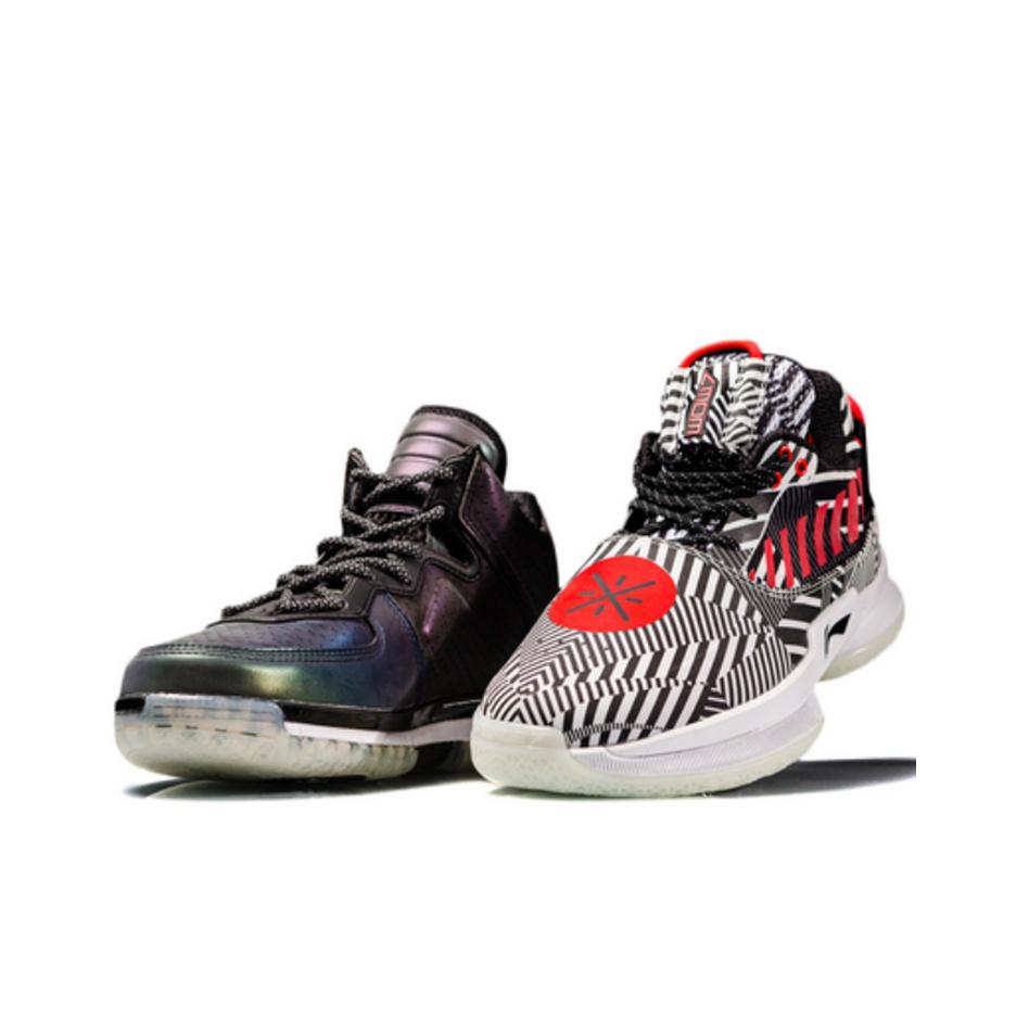 Li Ning Wade Way Remix 2/6 Set Leather Comfortable Daily High-Top Basketball Shoes Men sneaker ABAN079-16