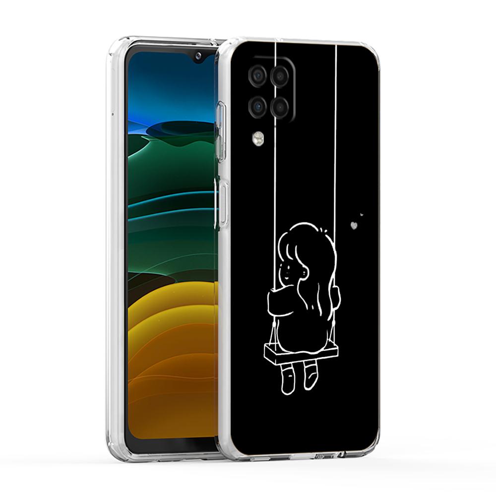 Couple Cartoon Aesth Sun Moon Phone Case For Samsung A13 A33 A35 A55 A73 A53 A23 A51 A71 A21S A31 A41 A05s A03S A15 A25 5G Cover