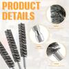 5pc 15mm Stainless Steel Deburring Brush Hex Shaft Pipe Cleaning Wire Brush Set for Metal Surface Cleaning and Rust Removal