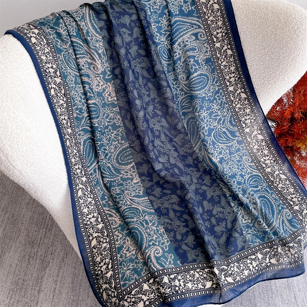 2025 Bohemia Styles Luxury Designer Ladies Women Scarf Female Ventilate Cotton Linen Shawl Four Seasons Muslim Hijab 88*180cm
