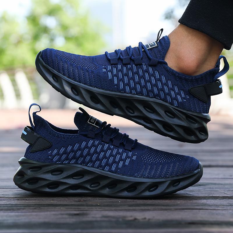 New Fashion Men'S Running Shoes Summer Breathable Outdoor Non-Slip Sneakers Shock - Absorbing Sole Trendy Color Shoes For Men