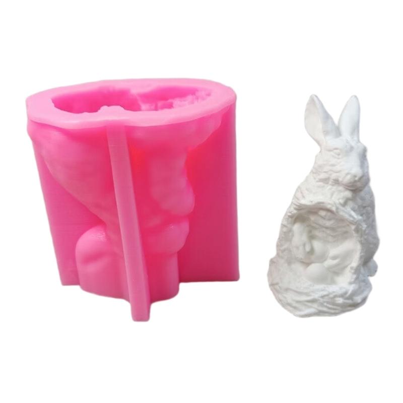 

Easters Rabbits Mould Silicone Molds Plasters Molds Ornament Molds Handmade Castings Molds Animal Molds Craft Supplies 1