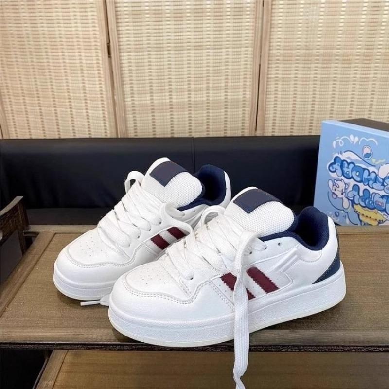 

Niche design thick tongue bread shoes board shoes female students versatile casual white shoes children 40