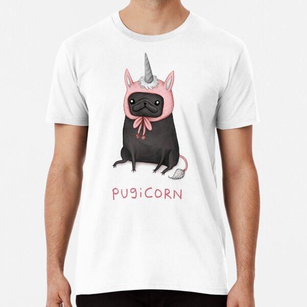 

Pugicorn Premium T-Shirt S to 5XL Made in the AU/USA T-Shirt 2XL