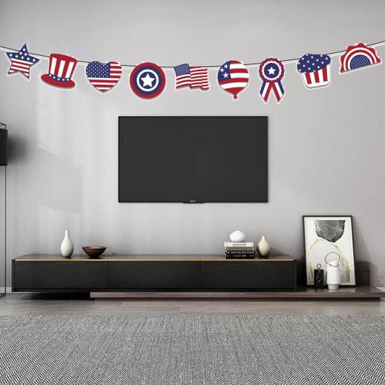 

Легкий бумажный баннер творческой формы уникальное украшение овсянки ко Дню независимости