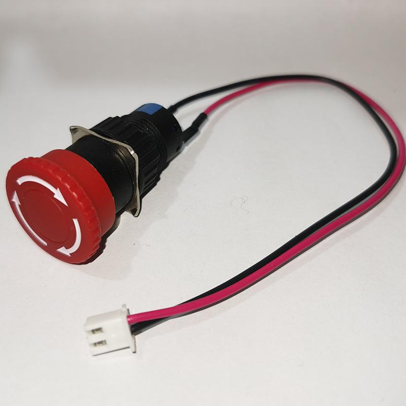 LA22-16Y-11ZS Emergency Stop Button: Compact Mushroom Head, Single Open/Close Function for Charging Pile