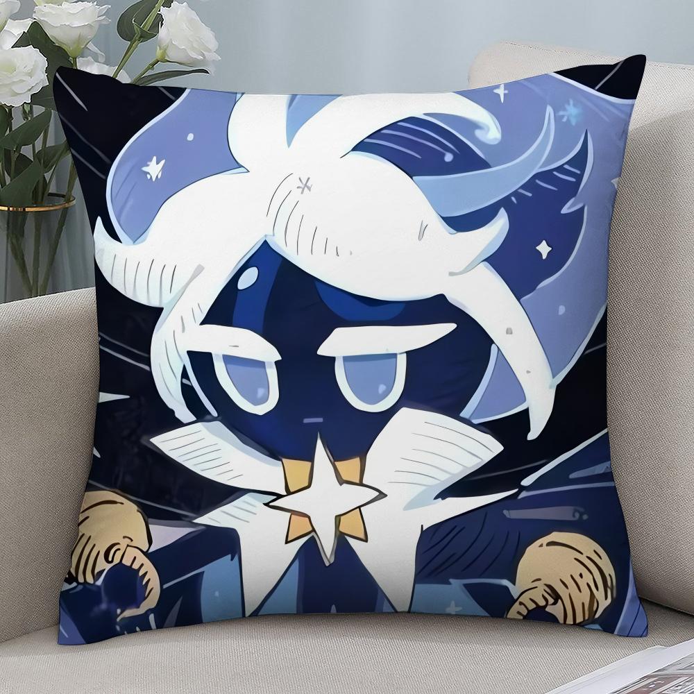 Game C-Cookie Run Kingdom Pillow Case Short Plush Pillow Covers Sofa Decorative Gift Home Double-sided Printing Cushion Cover