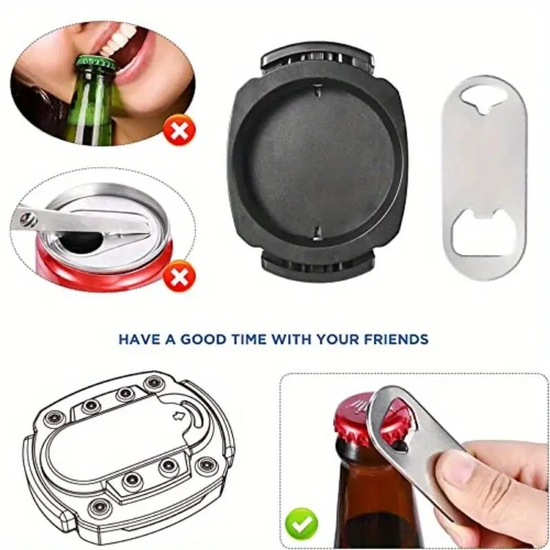 1 pz Apribottiglie Multifunzionale Portatile, Taglia Tappo Lattina di Birra, Apribottiglia Rapido per Bottiglia di Coca-Cola, Apribottiglie per Feste, Bar, Potluck, Gadget Domestici