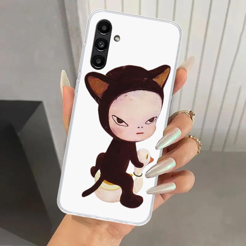 Y-Yoshitomo Nara Phone Case for Samsung Galaxy A17 A16 A37 A26 A36 A57 A56 A15 A25 A35 A55 A14 A24 A34 A54 A13 A23 A33 A53 Galax