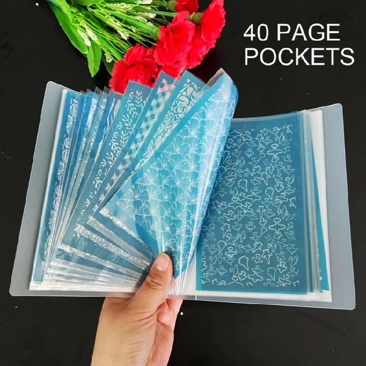 40Pages File Book Folder Information File Storage Folder Organizing Book Folder
