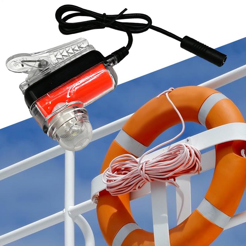 Life Jacket Strobe Light Swim Vest Flashing Light Portable Lifebuoy Warning Lamp For Swimming Beach Marine Position Indicator China Mainland
