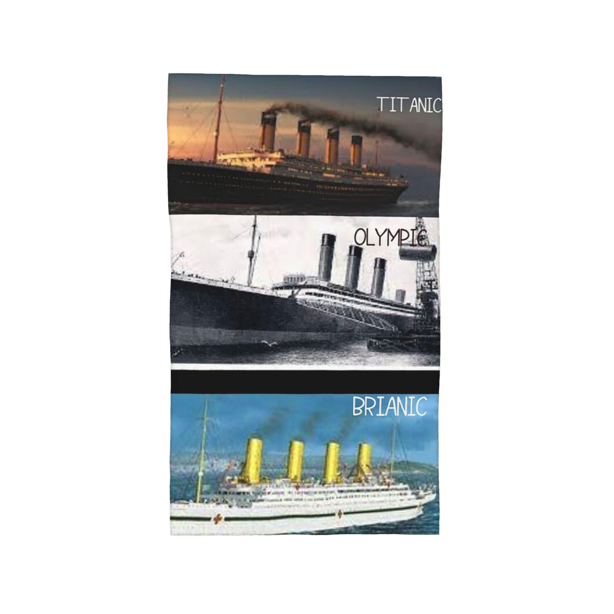 

Titanic britanic sister ship iceberg white star liners Soft Face Towel Quick Dry Pool Bath Cotton Towels Absorbent W30*H60(CM)
