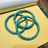 Turquoise Porcelain Blue Tibetan Net Pattern Spacer Beads for DIY Bracelets