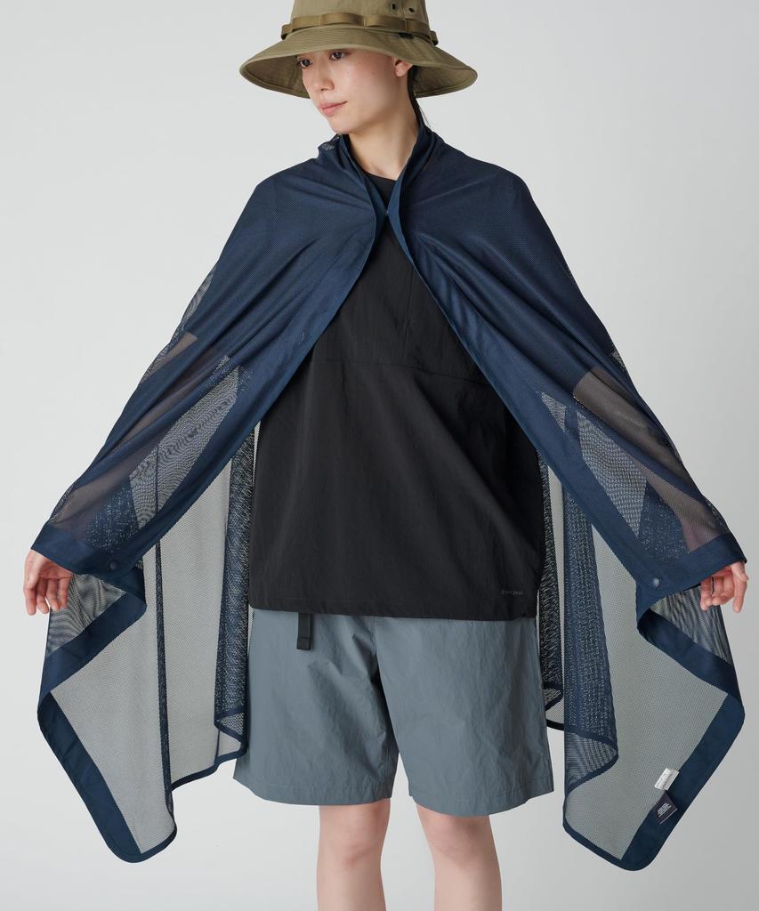 Insect Shield Mesh Free NAVY [Snow Peak] Stole, Size, AC-25SU005