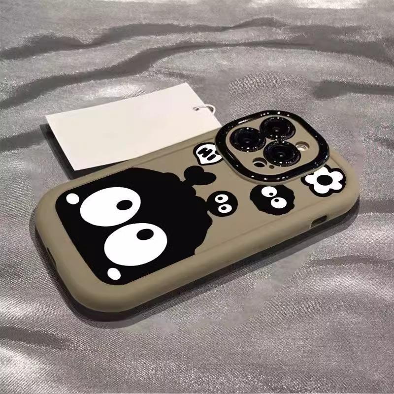 For Apple 15promax Mobile Phone Case 16plus Puff for IPhone14 Cartoon Briquettes 13mini/12/11