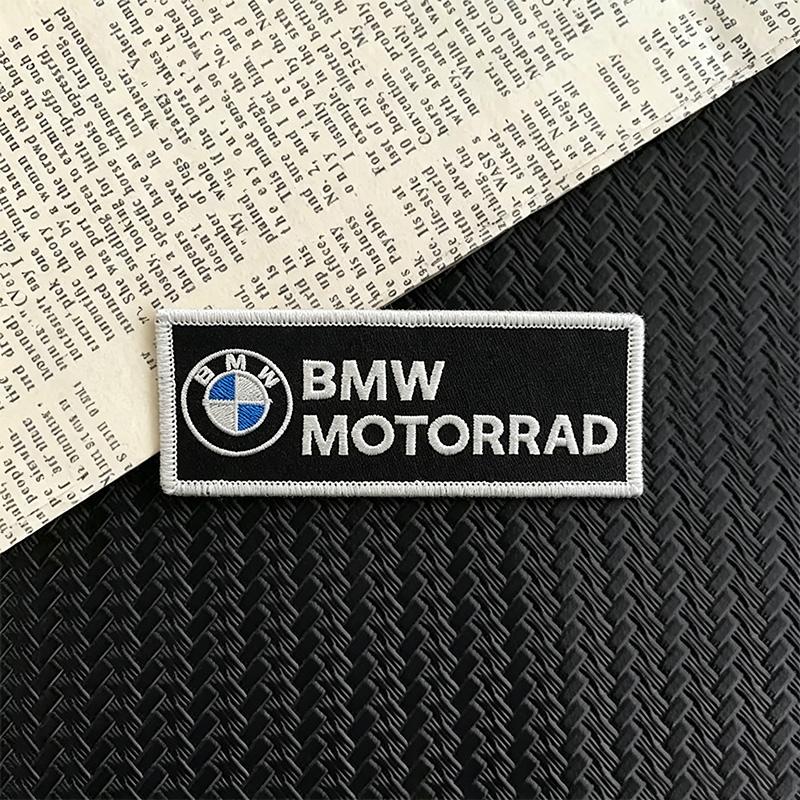 BBJF8 B-BMW-B Logo Embroidered Cloth Sticker Clothing Hole Patch Decal Ironing Sewing Hot Melt Adhesive Patches for BMW M Sport Series