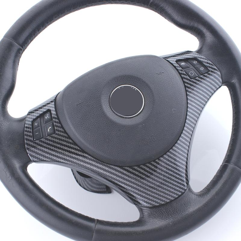 For BMW 1 3 Series E87 E90 E92 E93 2005-2012  X1 E84 Car Steering Wheel Panel Decoration Cover Trim accessories