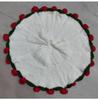 Handmade Knitted Rose Bouquet Round Crochet Flower Blanket