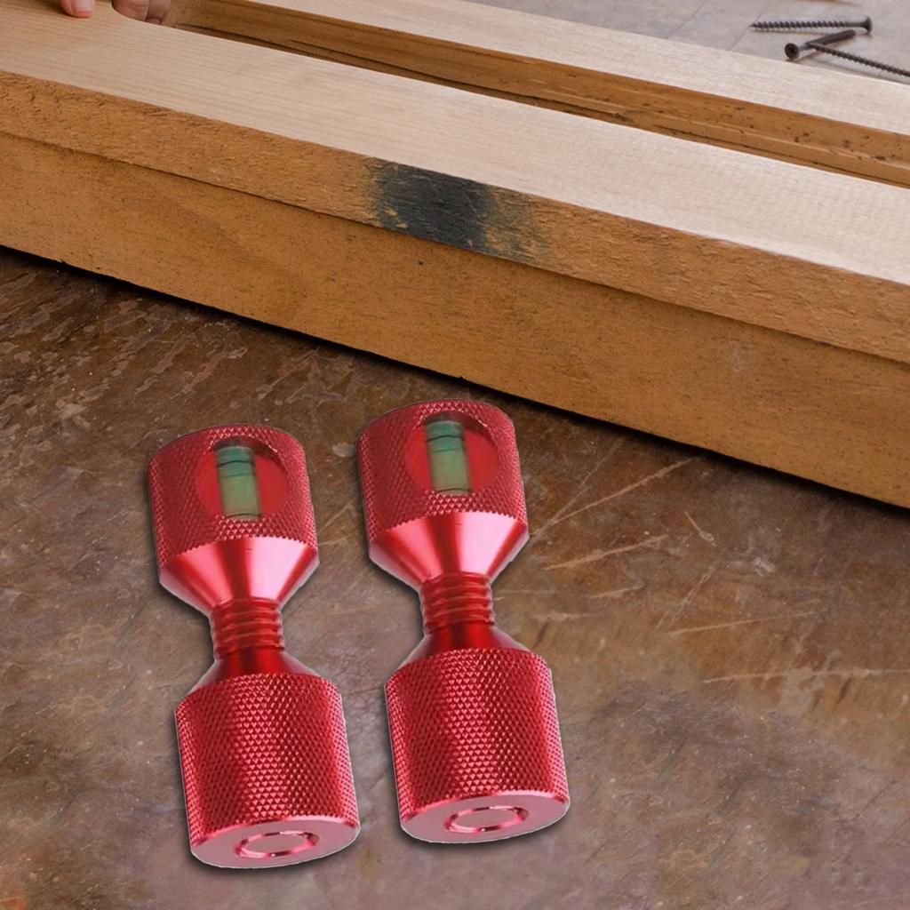 2 Piece Aluminum Alloy Flange Alignment Pins with Built In Level Tool for Precise Mechanical Construction and Pipe Fitting