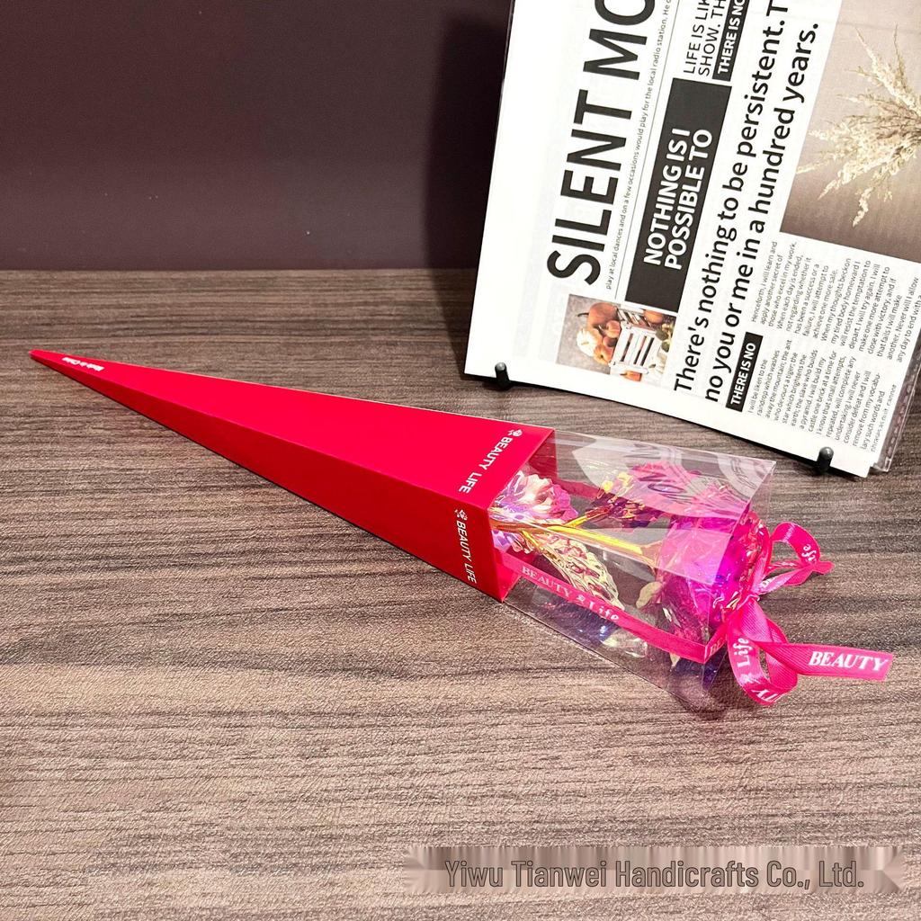 Multicolor Gold Foil Rose - Romantic Gift for Mother's Day, Valentine's Day, Women's Day