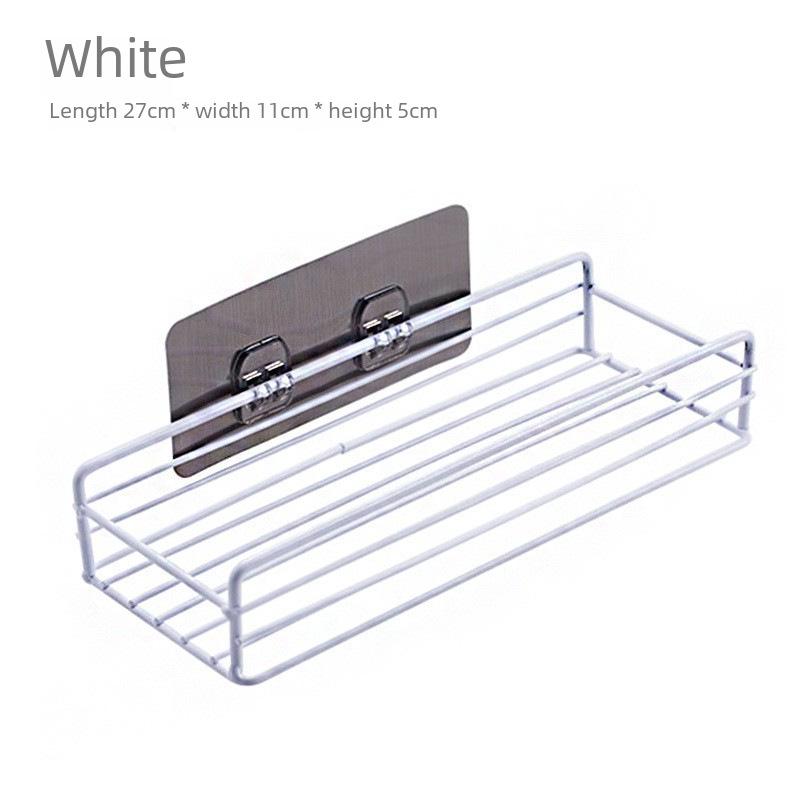 Punch-Free Bathroom Corner Rack for Toiletries and Kitchen Items