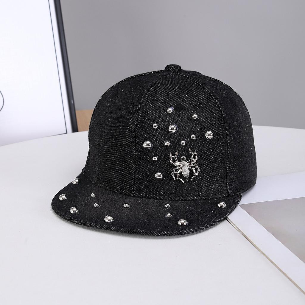 Pentagram Point Diamond Cowboy Hat Retro Washed Baseball Cap Diamond Cowboy Cap Couple Sunshade Baseball Cap Cotton