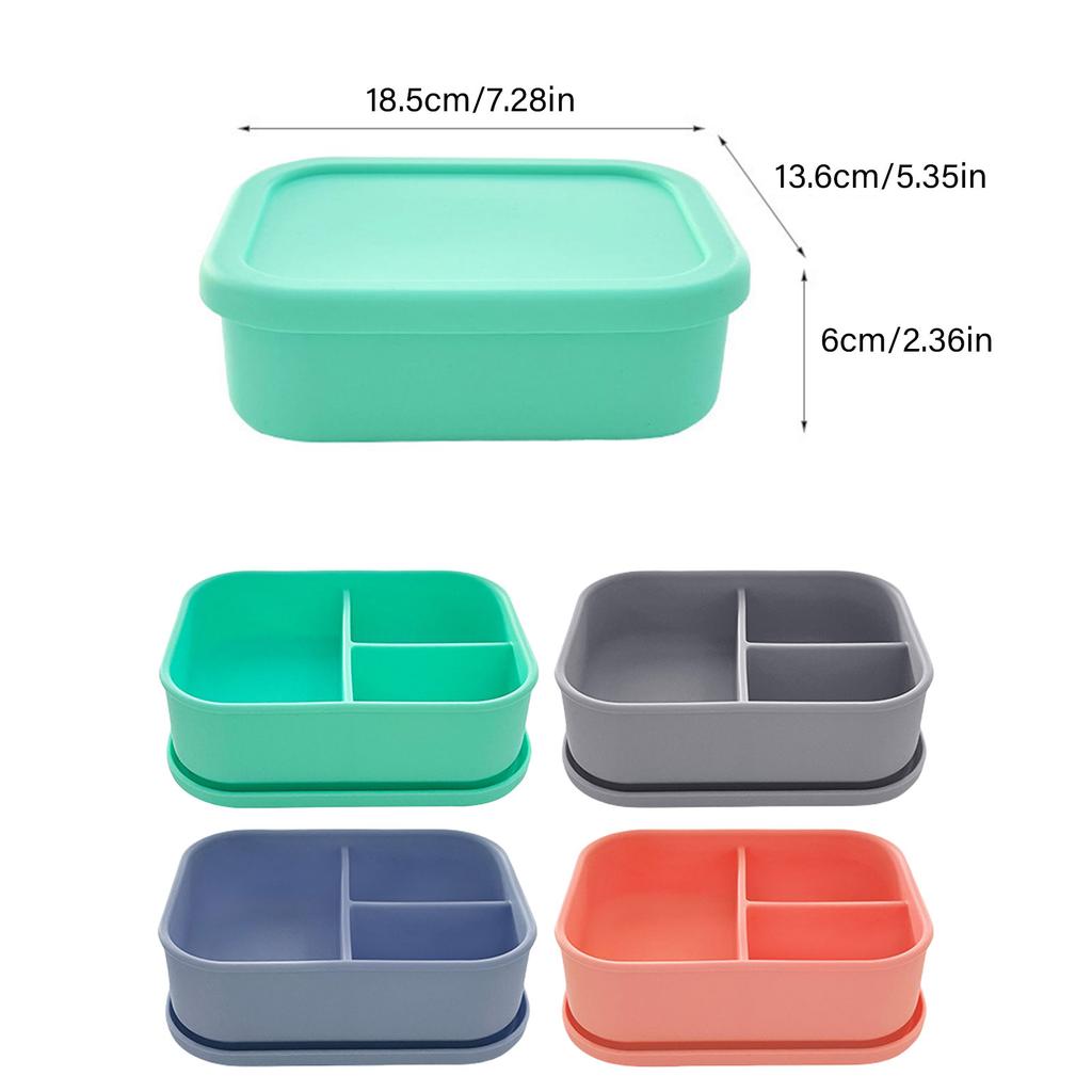 Meal Box Leakproof Food Box 800ML Lunch Box Meal Prepping Box Fruit Box Silicone Texture Food Storage Containers