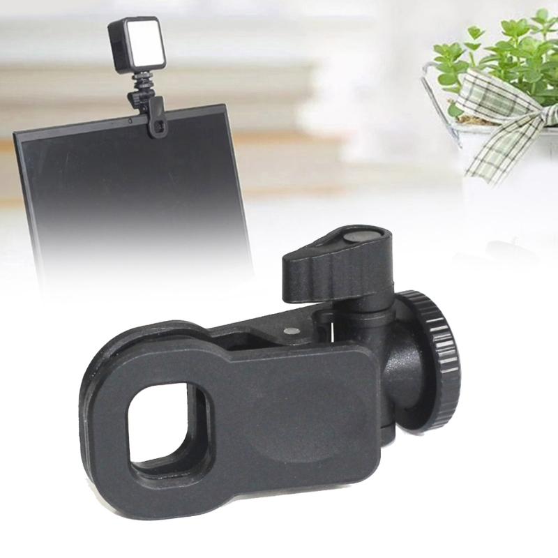 Screen Mount Clamp Clip For Monitors Camera Fill Light & Webcam Stand With Standard 1/4 Screw Universal Connector