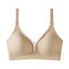 Soft Support Seamless Bra Women's Gathering Underwear Feminine Feel Thin Bra with Upper Support No Steel Ring Underbody Bra