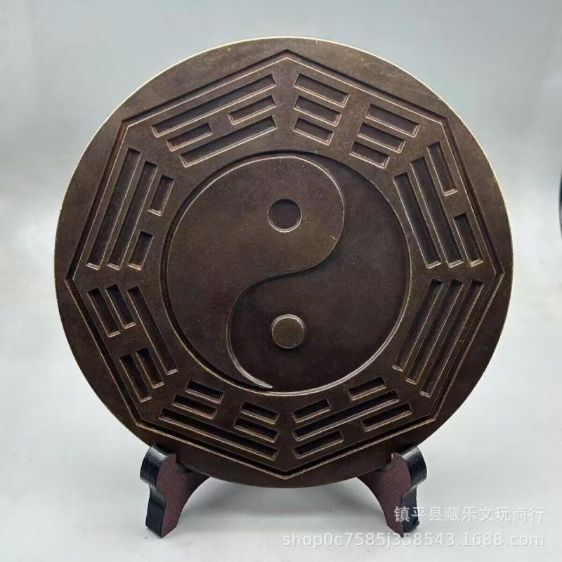 Large Brass Copper Coin Wealth Town Treasure for Home Living Room Decoration