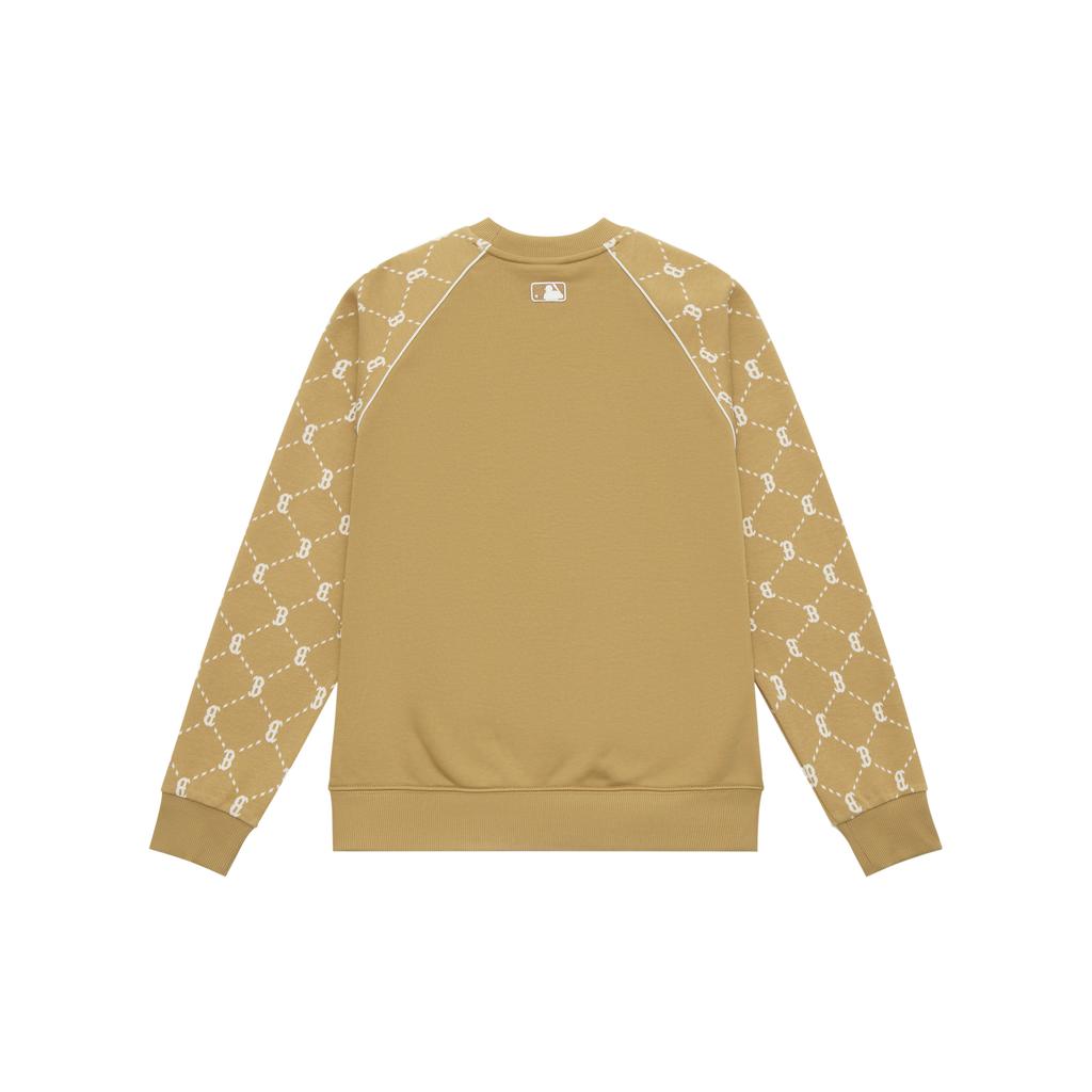 New MLB MONOGRAM Collection Boston Red Sox 24FW Sweatshirt Unisex Camel 3AMTM1244-43CAS