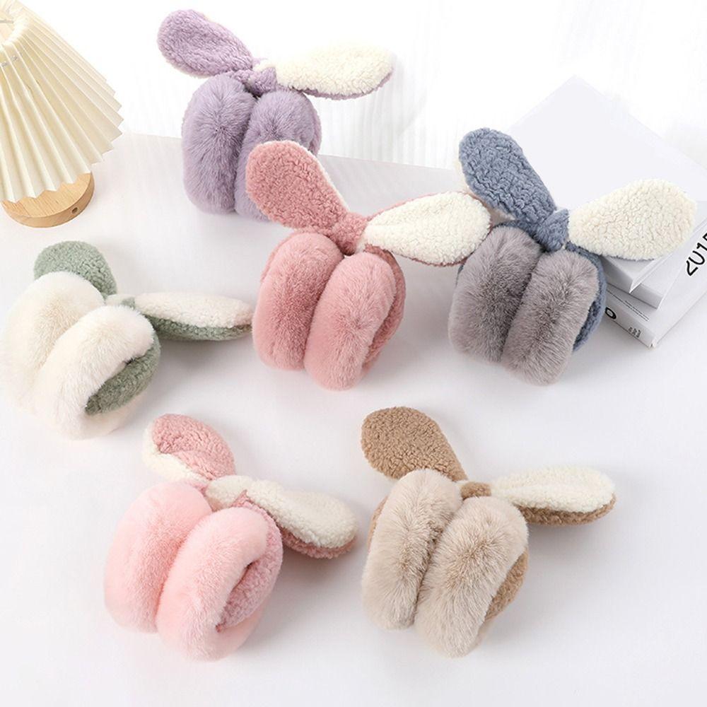 Soft Warm Earflaps Fleece Plush Ear Warmers Fashion Ear Cover  Unisex