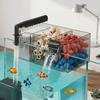 Boîte de Filtre pour Aquarium Silencieuse 3-en-1 Filtre Supérieur à Écoulement Goutte à Goutte Aquarium pour Animaux Aquatiques
