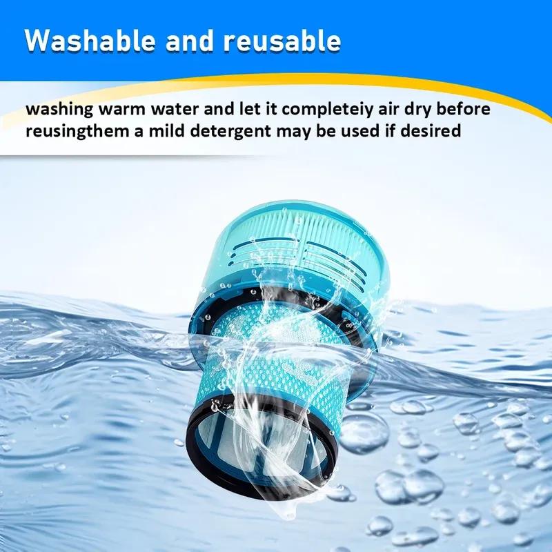 Waschbarer HEPA-Filter für Dyson V11 V15 SV14 SV17 SV22 Akku-Stielstaubsauger V15 Filter Sauber Langlebiges Zubehörteil