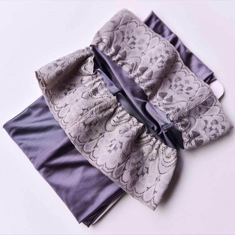 

Women s Lace Trim Over-the-Knee Thigh-High Stockings - Black & White, Sexy Spring/Summer Socks Extra Long Socks сірий колір