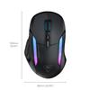 TURTLE BEACH Kone II Air Black Gaming 26K DPI Macro Clutch Ergonomic Design Warranty Mouse, Multi-Button Wireless, 2.4G/Bluetooth, 650IPS, MMO/RTS,