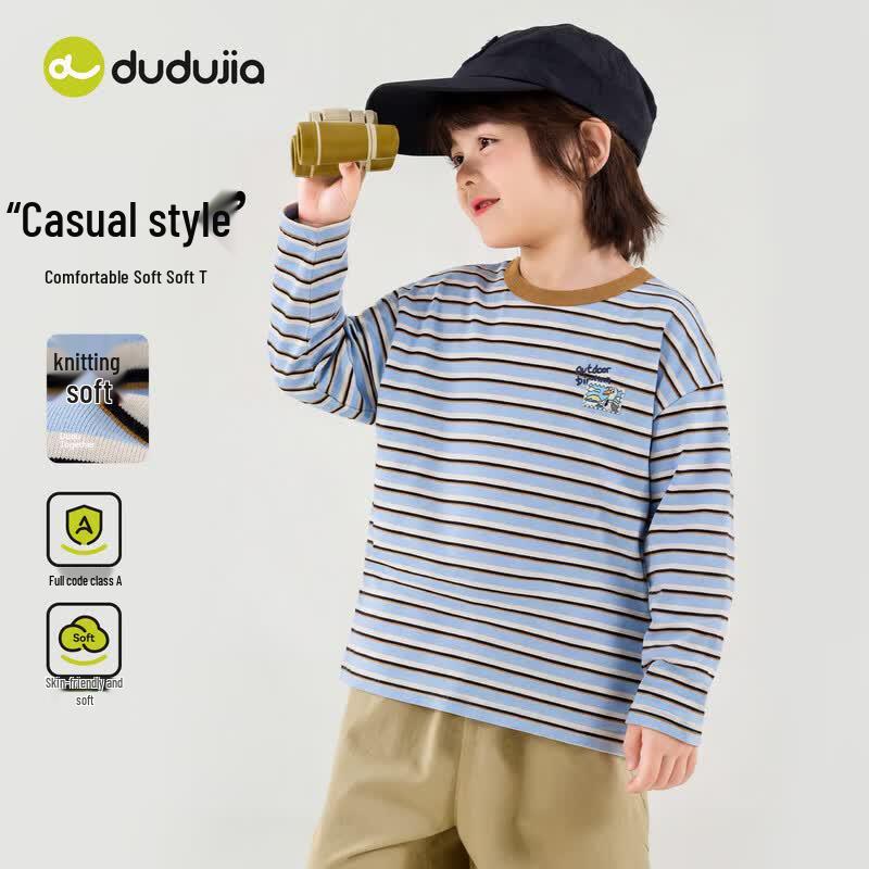 Dudu Family Kids' Long Sleeve Striped T-Shirt