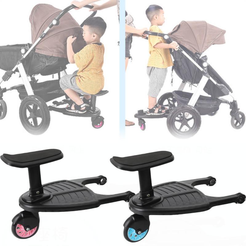 Pushchair Buggy Board Baby Stroller Auxiliary Pedal Seats Durable Versatile