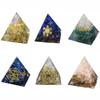 Orgonite Pyramid Chakra Natural Crystal Resin  Craft Jewelry Ornaments Crafts