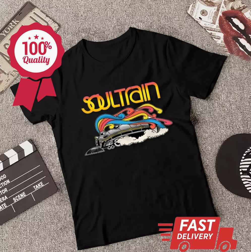 Soul Train Tv Show Men s Black T-Shirt Size S to 5XL Unisex T-Shirt L