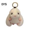 Portachiavi a Forma di Coniglio Ciondolo Coniglio Peluche con Orecchie Lunghe Fascino Bambola Portachiavi Auto Decorazione Borsa Zaino