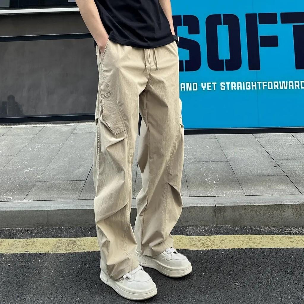 Mens Retro Athletic Pants With Polyester Fabric For Casual Wear In Autumn 2025