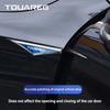 2Pcs for Volkswagen VW Touareg Golf Rline GTI Tiguan Sharan Touran 3D Alloy Knife J198 Emblem Car Body Side Door Blade Fender Sticker
