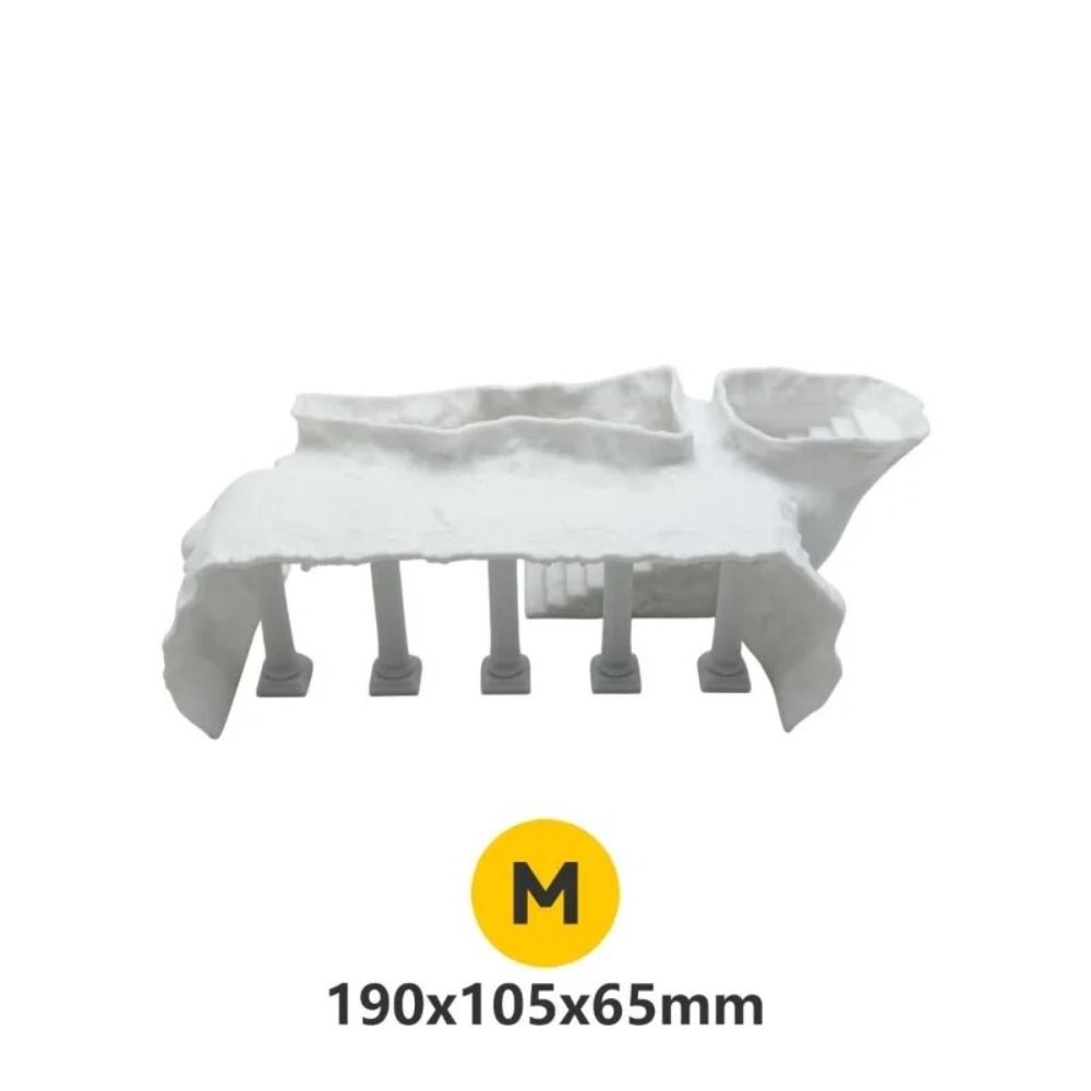 Durable Cave Shape Fish Tank Cave Hiding House 3D Printing Artificial Roman Column Aquascaping Decor Aquarium Decor