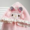 Cartoon Sheep Wool Blanket Shawl: Cozy Hooded Nap Cloak for Autumn & Winter
