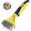 Dog Brush Cat Brush, Professional Dog Detangling Comb and Long Hair Dog Brush, Grooming Rake for Dogs and Cats Effectively Reduces Hair Loss